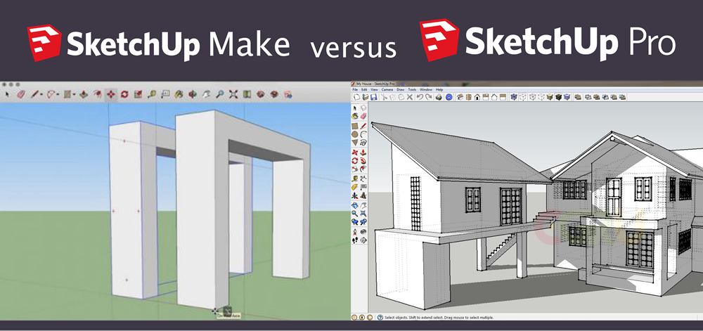 sketchup make vs pro