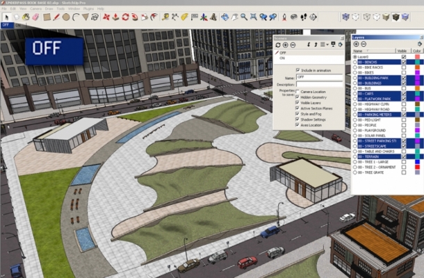 sketchup layers gone