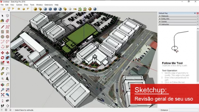 Capa do post: Sketchup - Revisão geral de seu uso