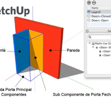Dicas para Criar Portas no SketchUp com vistas em 3D e 2D