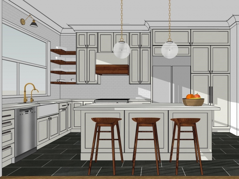 kitchen design firms using sketchup