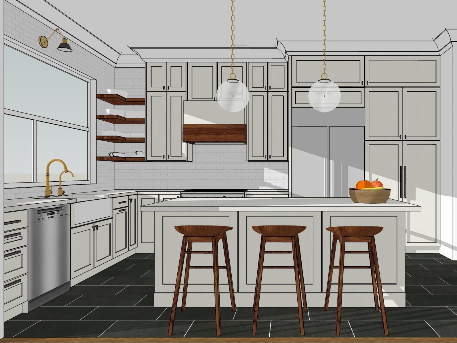 Cozinha Modelada no SketchUp Pro