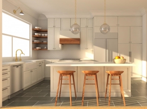 Cozinha Modelada no SketchUp Pro e Renderizada com V-Ray