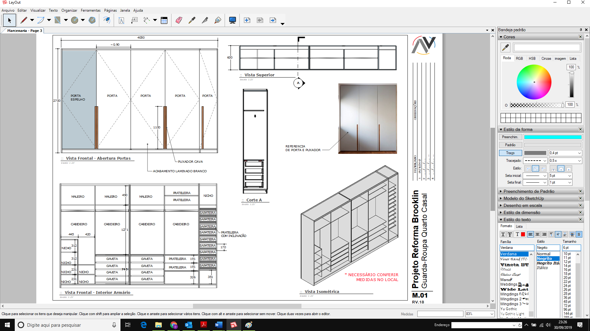 чертежи мебели в sketchup