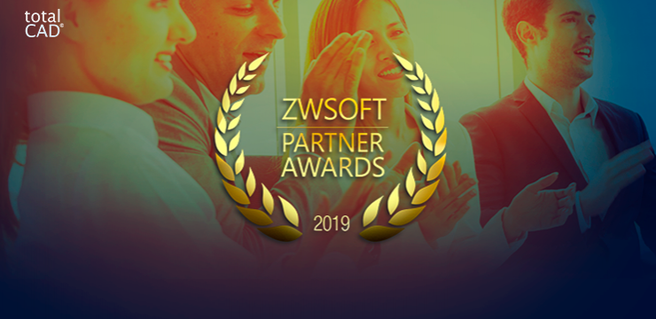 A totalCAD recebe premiação de “Parceiro do Ano” da  ZWSOFT!
