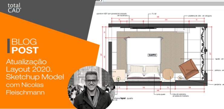 Capa do post: Atualização Layout 2020. Sketchup Model