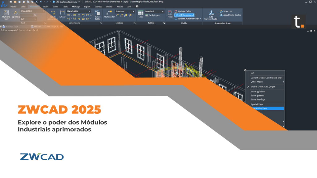 Capa do post: ZWCAD 2025: Explore o poder dos Módulos Industriais aprimorados