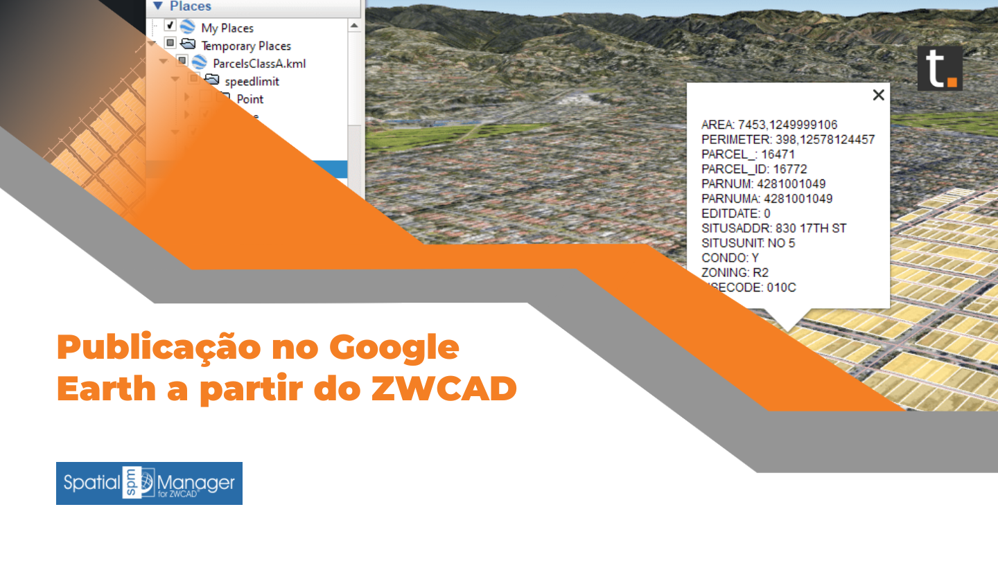 Publique no Google Earth a partir do ZWCAD!