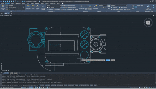 Imagem da interface do ZWCAD 2026