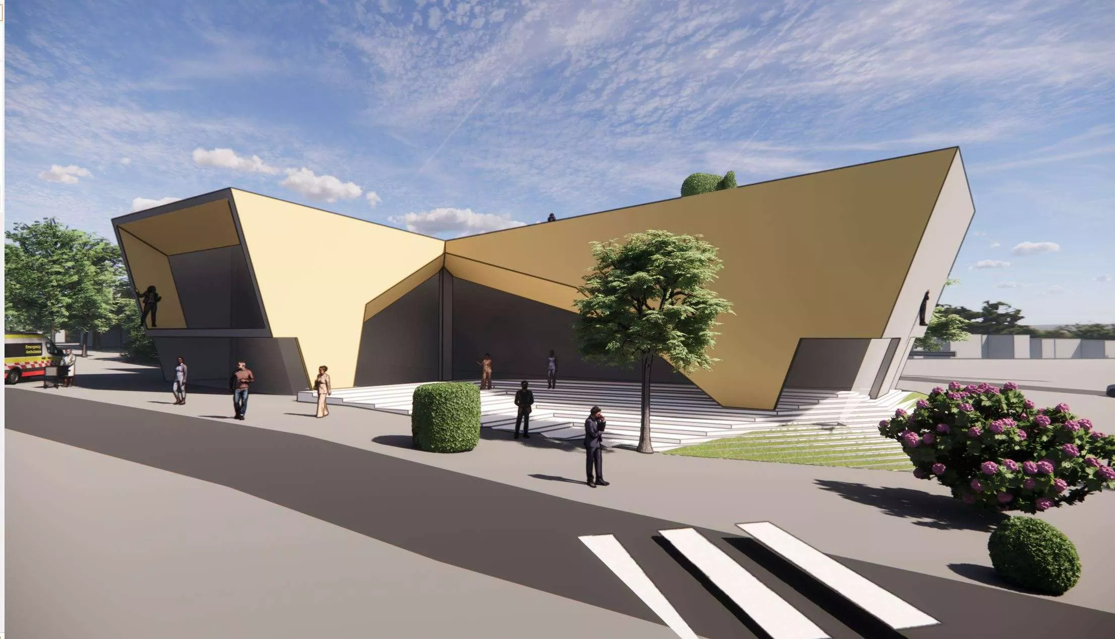 Visualização para o centro médico de Moenchengladbach
