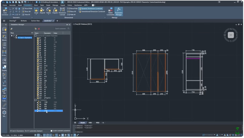Print da tela do ZWCAD, o melhor software CAD para AEC