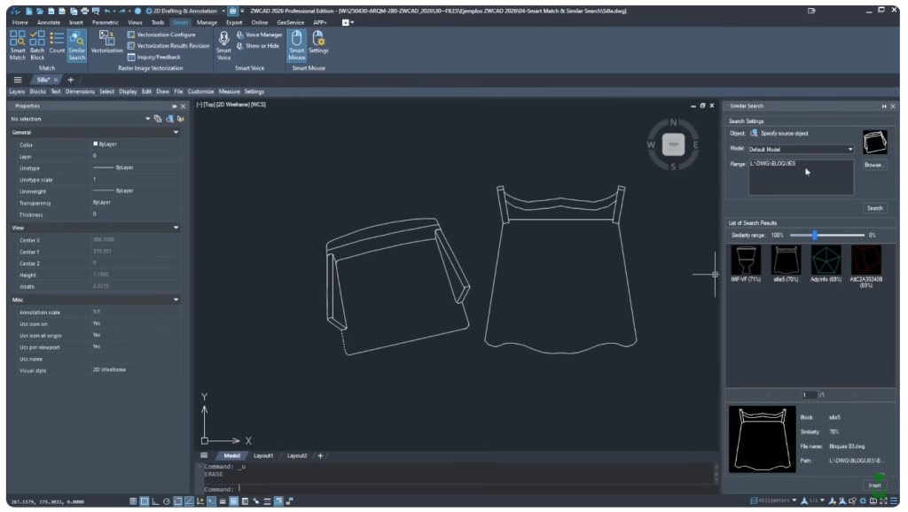 Imagem da tela do ZWCAD, o melhor software CAD para AEC