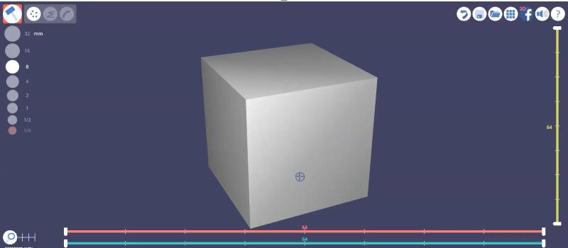 Interface de modelagem 3D Slash