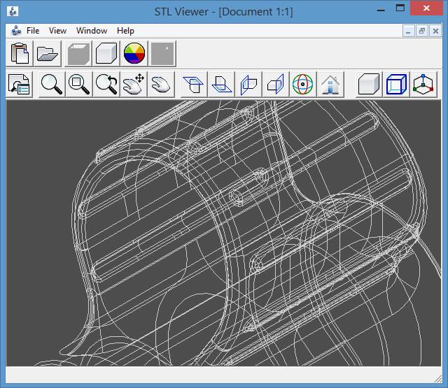 interface do free stl viewer