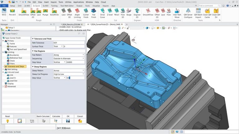 modelagem de molde no zw3d