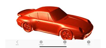 visualizador STL simples com modelo de carro