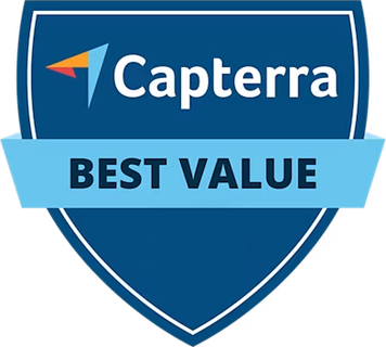Selo Capterra Best Value (melhor custo-benefício), do SketchUp