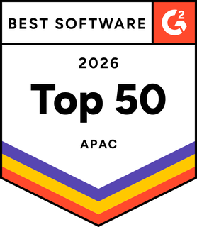 Selo G2 Best Software 2026, Top 50 da região Ásia-Pacífico, da ZWSOFT